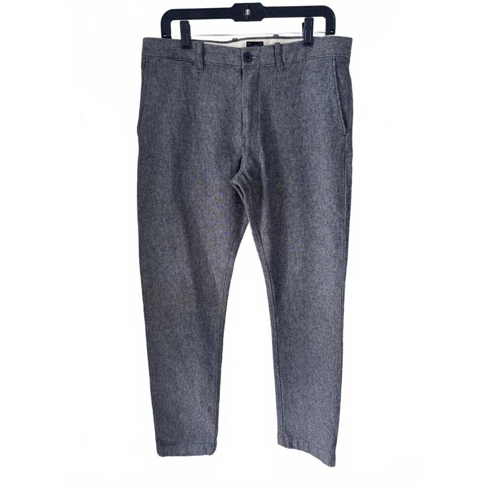 J. Crew Stretch Mens Chino Workwear Charcoal Grey Pants 32/32